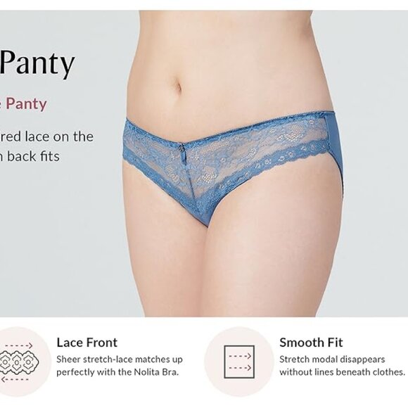 Set of 3 Colors! Panties 2XL Briefs Bramour Nolita 2XL FITS 33-34" Waist Low Cut - Picture 8 of 16